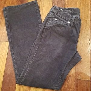 4/$25 Loft grey corduroy pants bootcut 00P